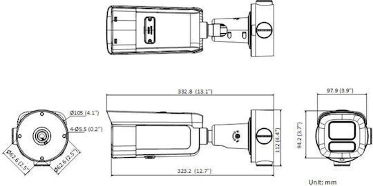 Hikvision DS-2CD2683G2-LIZS2U IP Cameră de Supraveghere Wi-Fi Rezistentă la apă cu Microfon și Lentilă 2.8-12mm