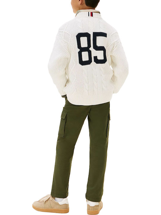 Kids' Sweater Long Sleeve Ivory Silk Tommy