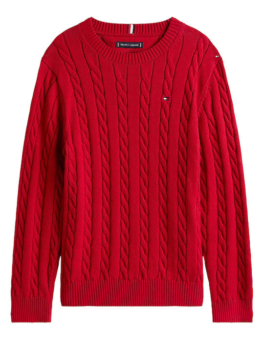 Kids' Sweater Long Sleeve Medium Red Tommy