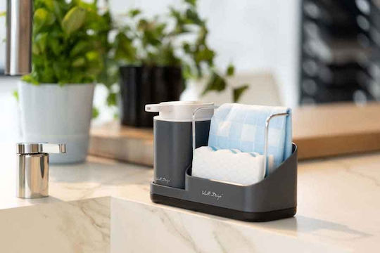 Vialli Design Θήκη για σφουγγάρι σε Γκρι Χρώμα