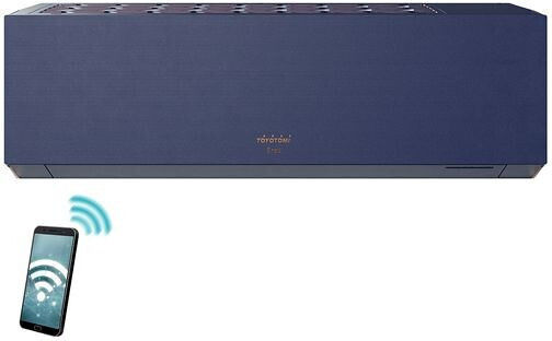 Toyotomi Erai Air Conditioner Inverter 18000 BTU A+++/A++ with Artificial Intelligence Midnight Blue