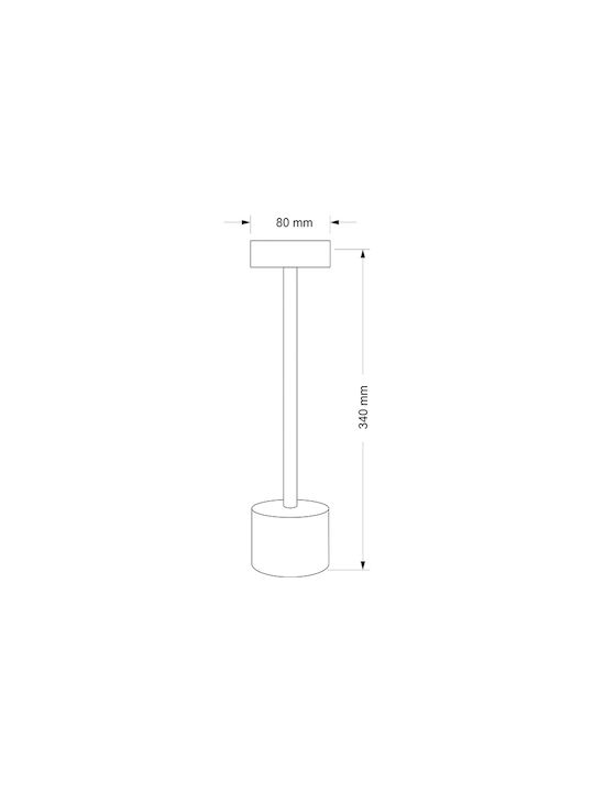 Adeleq Lampă De Masă Cu LED 3W 34x8x8cm