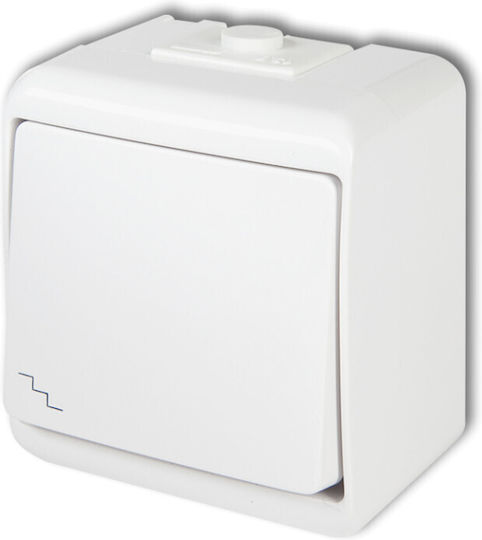 Karlik Waterproof Wall Switch Lighting with Frame White