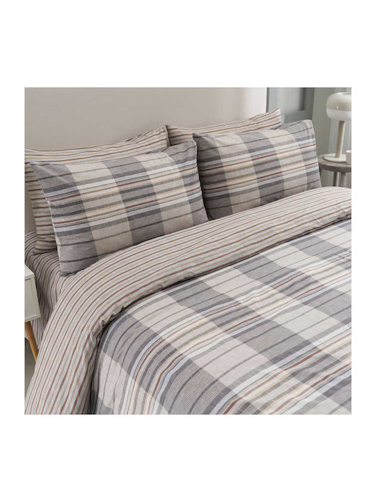 Vesta Home Πάπλωμα Μονό 170x240εκ. Bristol Γκρι