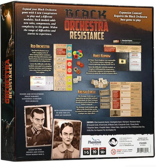 Game Expansion Black Orchestra Resistance for 1-5 Players 14+ Years Old (EN) Starling Games