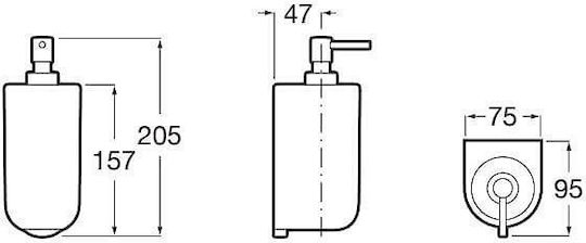 Roca Spender Keramik Weiß 140ml