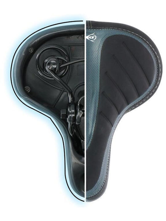 Dunlop Black Bicycle Saddle City Black