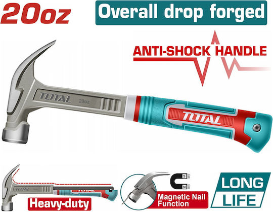 Total Σφυρί 560gr με Πλαστική Λαβή THCH61020L