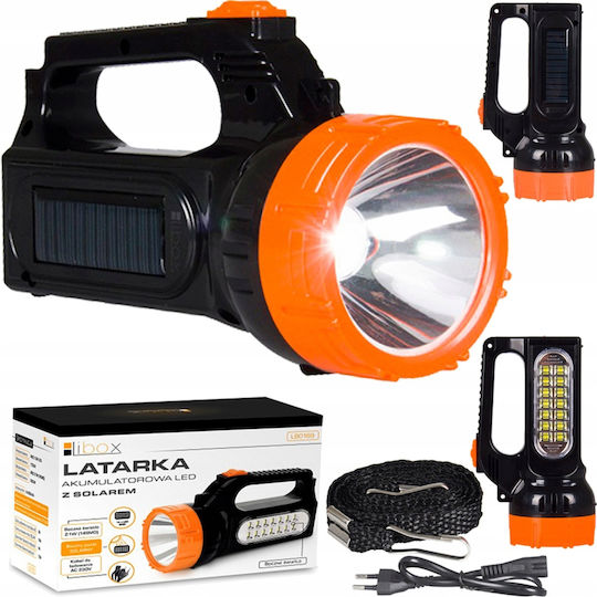 Libox Lumină de lucru și de sit, cu baterie Lanternă LED cu Luminozitate Maximă 170lm Negru