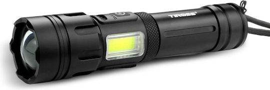 Tiross Lumină de lucru și de sit, cu baterie Lanternă LED IPX4 cu Luminozitate Maximă 1300lm Roșu