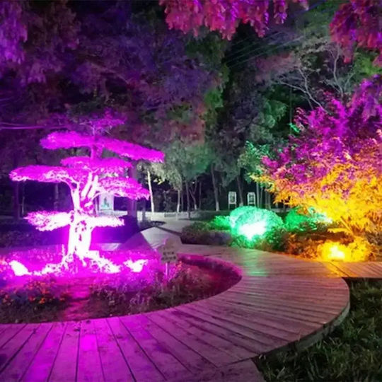 Christmas Waterproof Solar Laser Flood Light 7 In 1 Outdoor RGB 6W Oem In3-a010