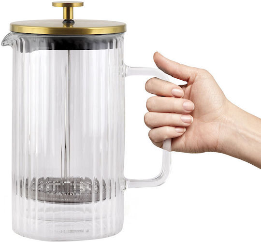 Vialli Design Tulip Double-walled French Press Gold Matte 1 L