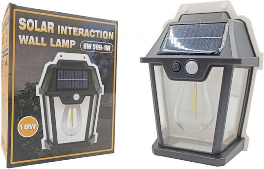 Wall Mounted Solar Light 600lm Warm White with Motion Sensor and Photocell IP65 18cmx13cmcm