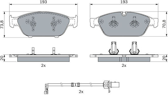Bosch Bremsbelag Set Scheibenbremse
