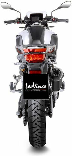 Leovince Крайна Тръба На Изпускателната Система Lv-14 Black Edition Три-овална Конична 15610b