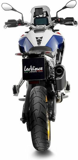 Leovince Крайна Тръба На Изпускателната Система Lv-14 Black Edition Три-овална Конична 15610b