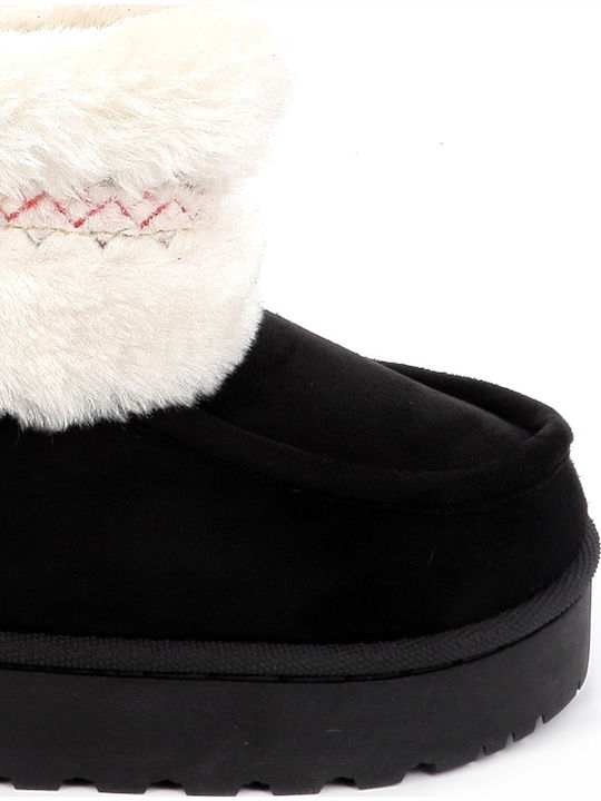 Kinder-Schneestiefeletten Schwarz