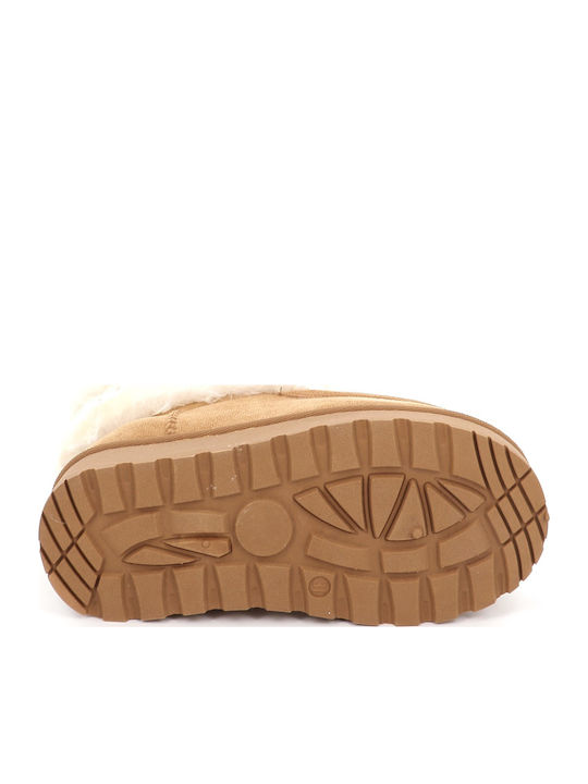 Kinder-Schneestiefeletten Braun