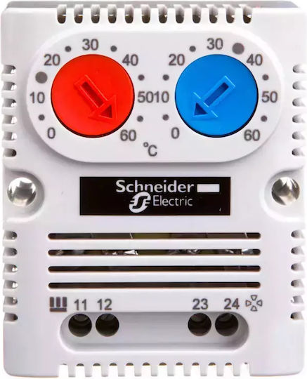 Schneider Electric Θερμοστάτης Ράγας 250V 10A