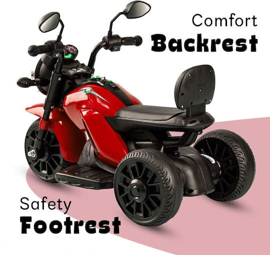 Kids Motorbike Inspired Electric 6 Volt White