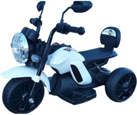 Kids Motorbike Inspired Electric 6 Volt White