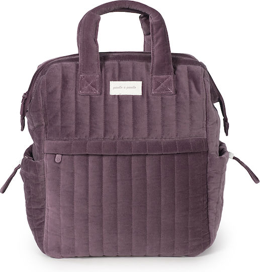 Pasito a Pasito Diaper Bag Burgundy 29x40x17cm.
