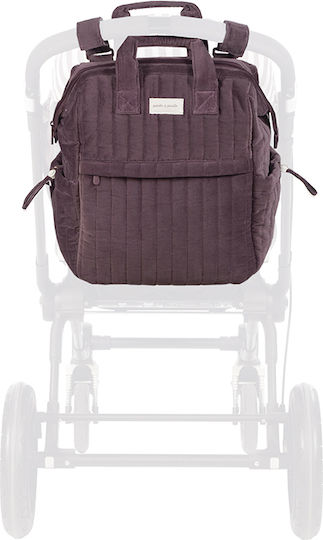 Pasito a Pasito Diaper Bag Burgundy 29x40x17cm.