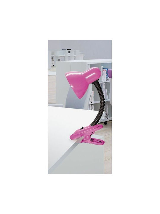 Rabalux Dennis Office Lamp with Flexible Arm for Socket E27 and Clip in Purple Color