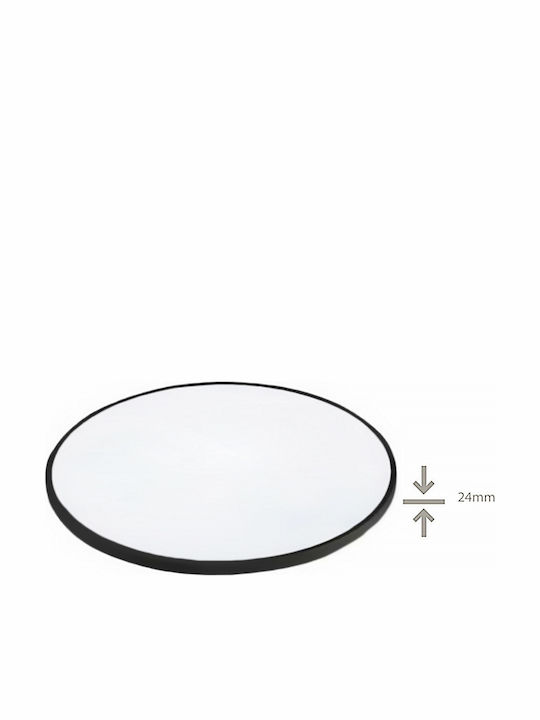 Fos me Στρογγυλό Εξωτερικό LED Panel 24W με Θερμό Λευκό Φως 30εκ.