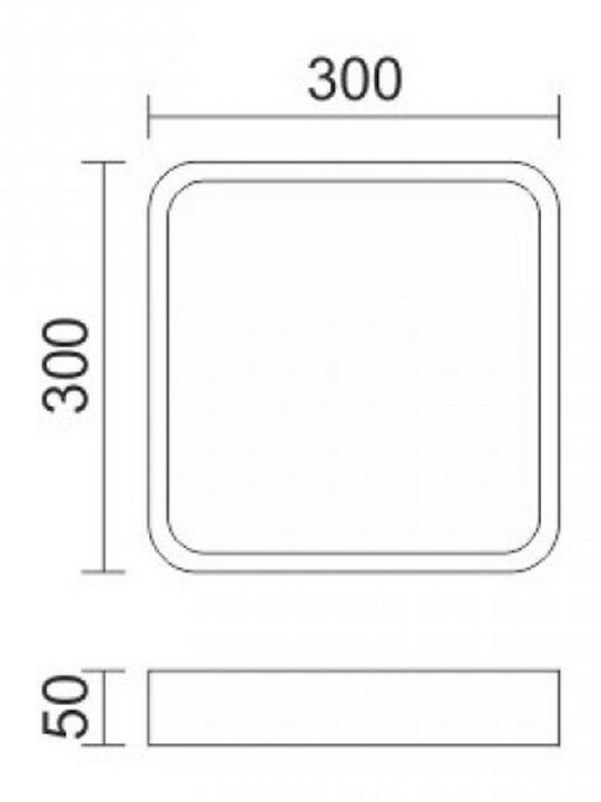 Spot Light Platz Draußen LED Panel 21W mit Warmes Weiß Licht 3000K