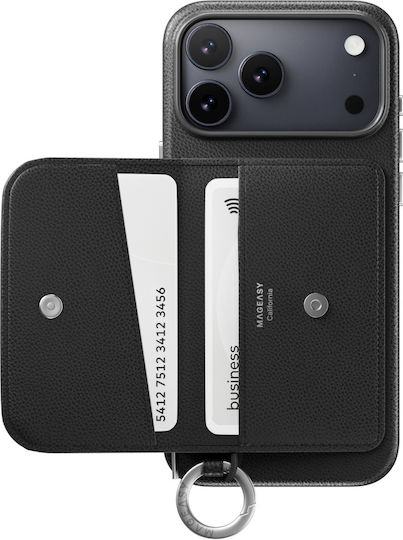 Mageasy Brieftasche Schwarz (iPhone 17 Pro Max)