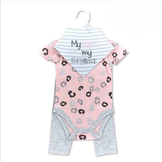 Mother's Choice Amprentă Suvenir pentru Fetiță pentru 6-9 luni 3buc