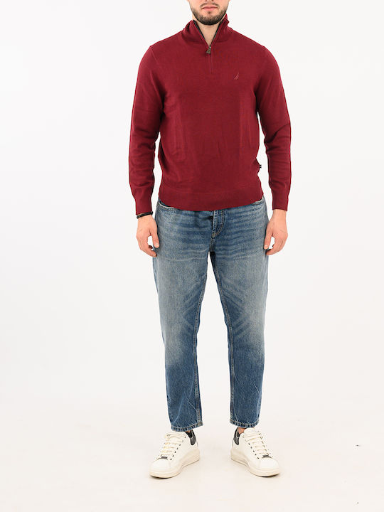 Long Sleeve Burgundy Sweater