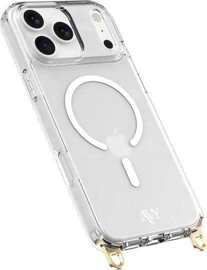 AVY Back Cover Πλαστικό / Σιλικόνης με Λουράκι Διάφανο (iPhone 17 Pro)