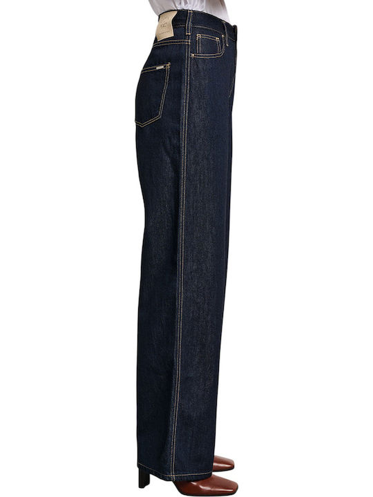 Zoe Γυναικείο Jean Παντελόνι σε Wide Γραμμή Dark Blue