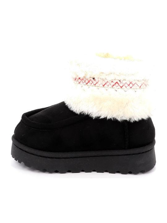 Kinder-Schneestiefeletten Schwarz