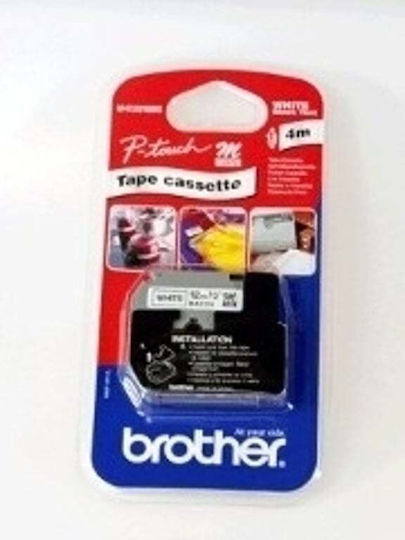 Brother MK231S Label Maker Tape 4m x 12mm in Black Colour Compatible with Brother M