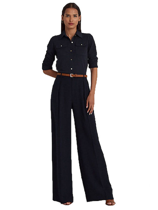 Damen Stoff Hose Marineblau