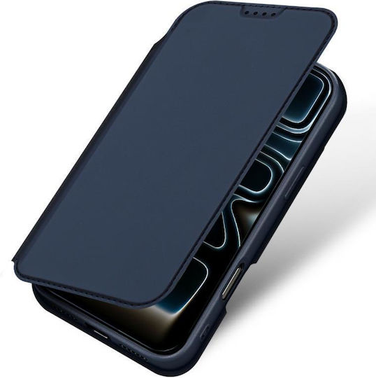 Dux Ducis Wallet Piele / Silicon Albastru (iPhone 17 Pro)