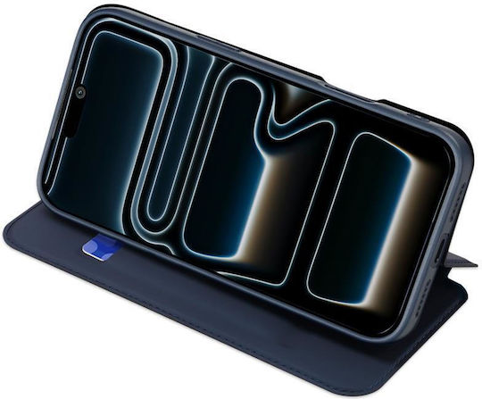 Dux Ducis Wallet Piele / Silicon Albastru (iPhone 17 Pro)