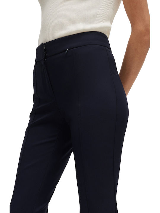 Damen Stoff Hose Schwarz
