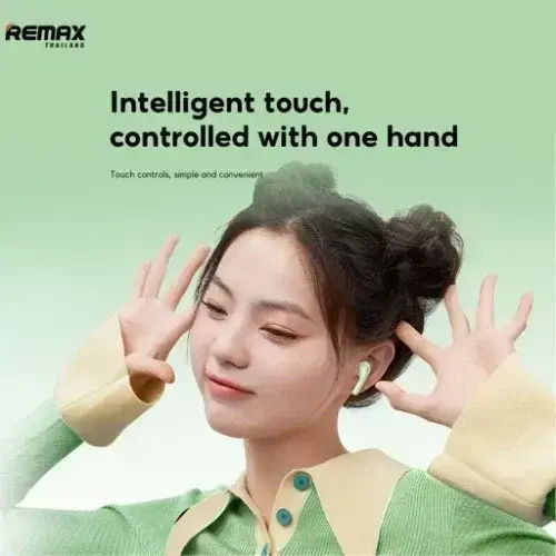 Remax Cozybuds W27 Bluetooth Handsfree Ακουστικά με Θήκη Φόρτισης Λευκά