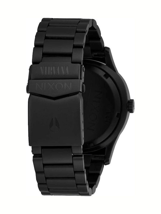 Nixon Sentry Men's Watch 42mm Battery With Black Metal Bracelet