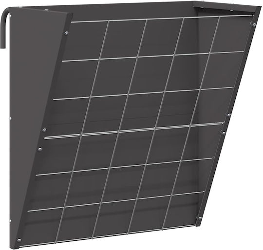 Vidaxl Hängender Futterspender aus Stroh Schwarz 61 X 33 X 66 cm