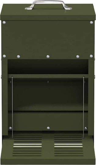 Vidaxl Chicken Feeder Pedal Olive Green 25 x 42 x 40 cm