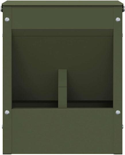 vidaXL Hamsterier Olive Futtermittel mit Kapazität 3kg 20x12.5x25cm.