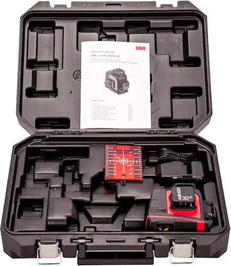 BMI Tools MultiLaser 3D Самонивелиращо Линейно Лазерен нивелир 4.2V с Работен обхват 40м