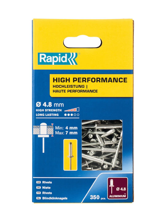 Rapid Πрикрепителни елементи M4.8x10мм 350бр