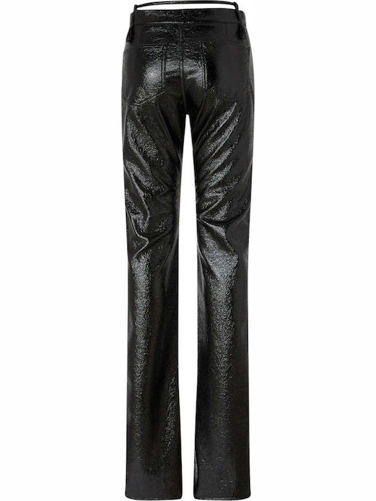 Vinyl Rocio Women's Fabric Trousers Black