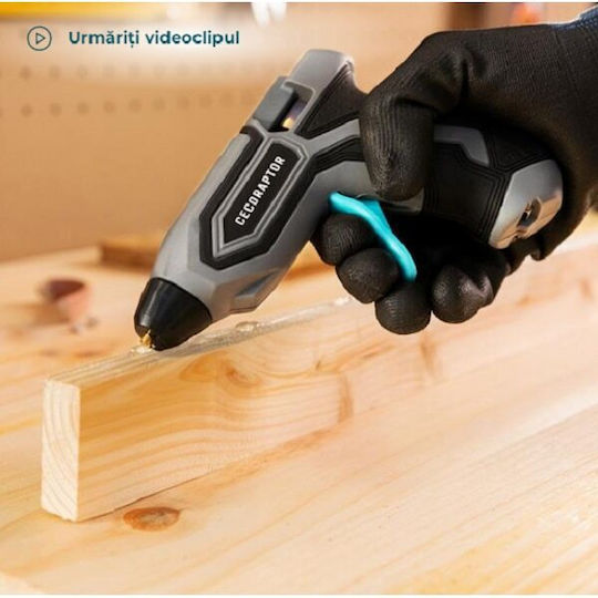 Cecotec CecoRaptorPerfect Fix 360 X-Treme Πιστόλι Θερμοκόλλησης 3.7V 1x1.5Ah για Ράβδους Σιλικόνης 7mm